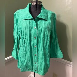 🐢Zenergy by Chico’s🐢 Hayden Woven Jacket